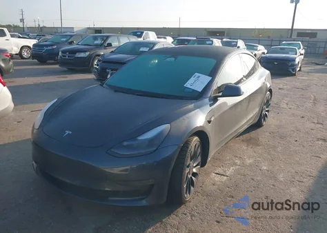 2023 Tesla Model 3 Performance Dual Motor All-Wheel Drive z USA, uszkodzony, nr VIN 5YJ3E1EC9PF559484